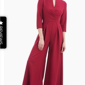 Kay Unger crimson jumpsuit, size 16, never worn, new w tags. Perfect condition.